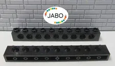 (J15/3/7) LEGO Technic 2 x 2730 Perforated Beam 1x10 Black
