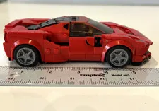 LEGO Speed Champions Ferrari F8 Car Red Retired No Box or Manual Assembled