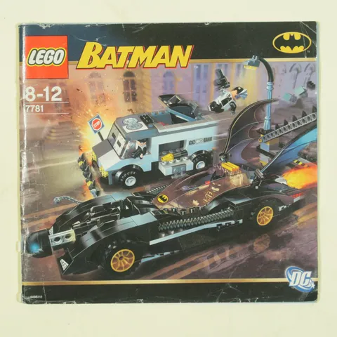 Lego Batmobile & Two-Face Armored Truck 7781 Instruction Manual