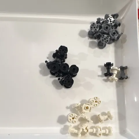 LEGO undercarriage Bulk Lot Black Gray White 10 each pcs