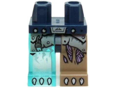 LEGO® Part 970d21pb01 - Hips and 1 Dark Tan Left Leg