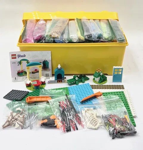 LEGO Bulk Lot 6lbs Sorted 39 Colors Weapons Castle Ninjago Baseplates StorageBox
