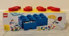 LEGO Storage Brick 8 Knobs, Bright Yellow [COLLECTIBLES] Red, Brick