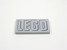 LEGO Light Bluish Gray 2x4 Smooth Printed Tile Plate LEGO I12