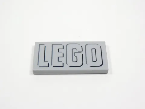 LEGO Light Bluish Gray 2x4 Smooth Printed Tile Plate LEGO I12