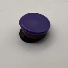 LEGO - Minifig, Headgear Cap, Captain with Black Visor and Red Braid - Purple