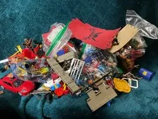 Huge lot of playmobile and lego pieces and parts