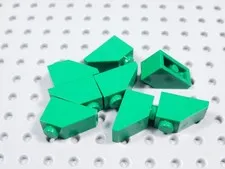 LEGO Lot of 8 Green 2x1 Slopes Bricks BT