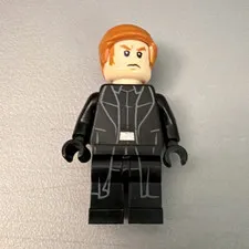LEGO Star Wars General Hux Minifigure Black Suit Outfit with Orange Hair