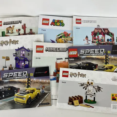 LEGO Instruction Manual Lot of 8 Super Mario Harry Potter Minecraft Nintendo