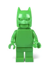 Official LEGO - Bright Green Monochrome Prototype DC Batman Minifigure - RARE