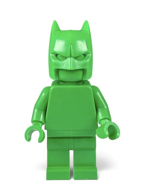 Official LEGO - Bright Green Monochrome Prototype DC Batman Minifigure - RARE