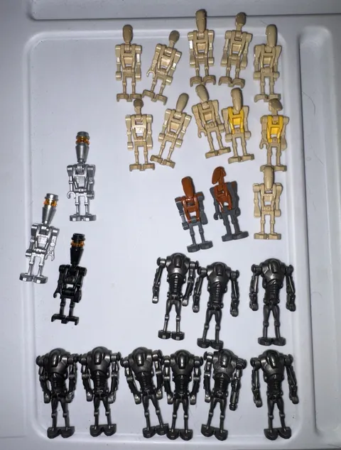 LEGO Star Wars Battle Droid & Super Battle Droid Minifigures Lot