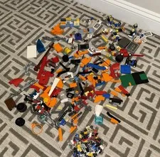 Vtg Lego Lot - Some Rare Minifigs + Accessories + Storage Container