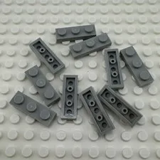 LEGO Plate - Light Bluish Gray - 1 x 3 - QTY x10