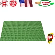 Durable 10in x 10in Green Baseplate - Essential Building Accessory for All Ages