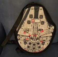 LEGO 14” Star Wars Millennium Falcon Zipper Carry Case~6 Minifigure Slot-RETIRED