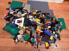 Lot of Legos 2 Lbs Base Boards Wheels Glass Basic Bricks
