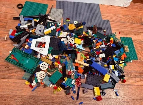 Lot of Legos 2 Lbs Base Boards Wheels Glass Basic Bricks
