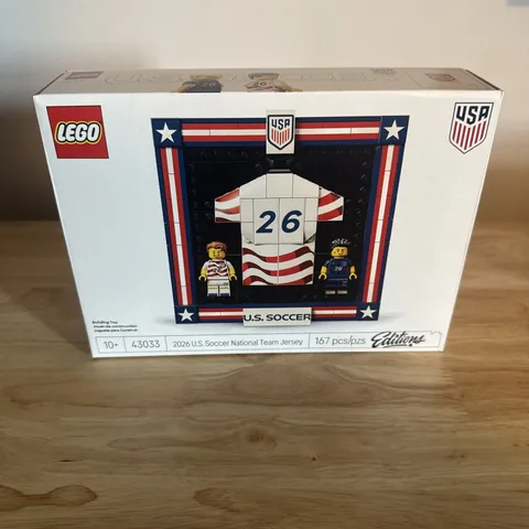 LEGO 43033 2026 U.S. Soccer National Team Jersey NEW SEALED FIFA World Cup