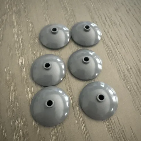 LEGO Dish 3 x 3 (43898) 6 Pieces Dark Gray