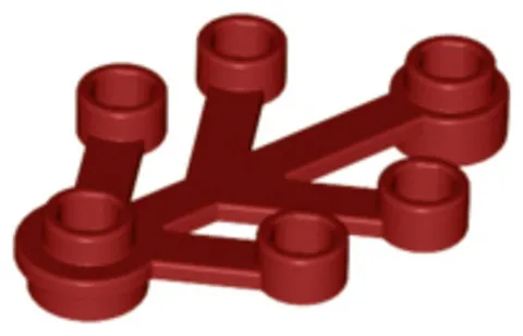 10x 10Pcs LEGO 2423 Plant Leaves 4x3 Dark Red 10 Pieces