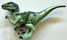 LEGO Jurassic World Minifigure Raptor07 Blue Velociraptor Dinosaur Authentic