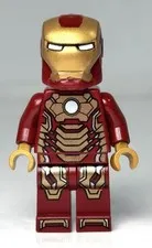 Lego SH0065 Iron Man Mark 42 Armor (Minifigure, 2013, 76006, Marvel, Avengers)