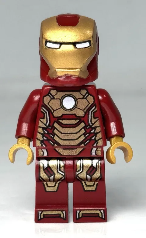 Lego SH0065 Iron Man Mark 42 Armor (Minifigure, 2013, 76006, Marvel, Avengers)