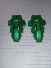 2 Bionicle Lego 44138 in Green Rahkshi Foot Feet Genuine Lego Parts WYSIWYG 