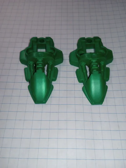 2 Bionicle Lego 44138 in Green Rahkshi Foot Feet Genuine Lego Parts WYSIWYG 