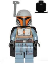 LEGO [No Color/Any Color] Mandalorian Tribe Warrior (Amot Tenau) - Female, Black