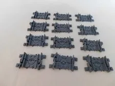 LEGO City Railway Flexible Train Track RC Train Lot of (12) Gray 64022
