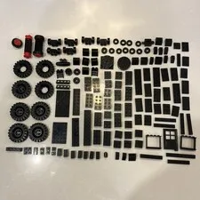 Vintage 70s 80s Black Lego Bulk Lot Space Wheels 