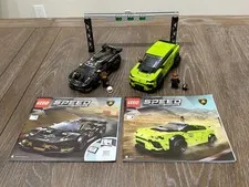 LEGO Speed Champions 76899 Lamborghini Urus & Huracán Complete Manuals Retired