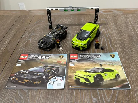 LEGO Speed Champions 76899 Lamborghini Urus & Huracán Complete Manuals Retired