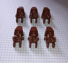 6 Bionicle Lego Brown 32475 Foot Feet Vahki style Genuine Lego Parts WYSIWYG