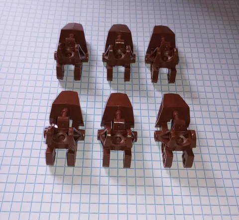 6 Bionicle Lego Brown 32475 Foot Feet Vahki style Genuine Lego Parts WYSIWYG