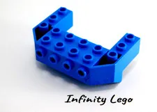LEGO Blue Train Front Wedge 4 x 6 x 1.7 Inverted Studs on Front Side 87619 4645