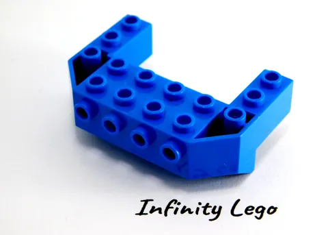 LEGO Blue Train Front Wedge 4 x 6 x 1.7 Inverted Studs on Front Side 87619 4645