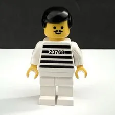 Lego Town Police 1786 Jailbreak Joe 6598 Metro PD Station Minifigure jail002