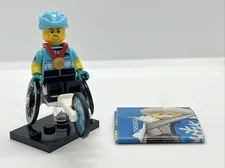 LEGO CMF Series 22 Minifigure (71032) #1 Wheelchair Racer. New + Fast Shipping