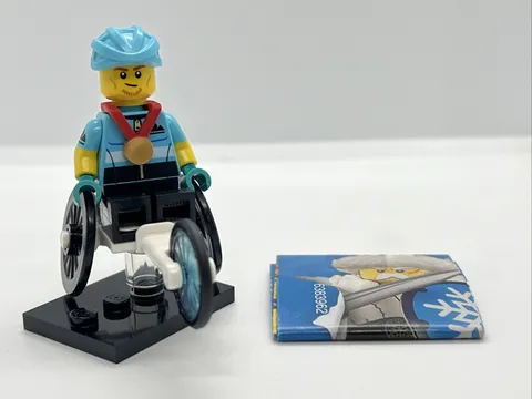 LEGO CMF Series 22 Minifigure (71032) #1 Wheelchair Racer. New + Fast Shipping