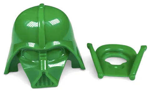 Official LEGO Unreleased Star Wars Darth Vader Green Monochrome Prototype Helmet