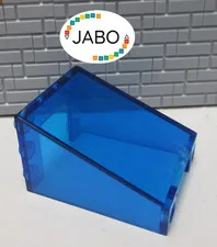 (B8/11) LEGO 4872 Windshield 3x4x4 Inverted Screen Trans Dark Blue