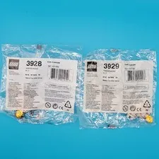 2 NEW Rare Factory Sealed LEGO Minifigs 3928 & 3929 Astrobot Minifigures 2002