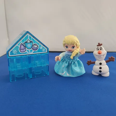 Lego Duplo - Lot Of (3) Disney Frozen Figure Pieces  Elsa Olaf Ice Block House