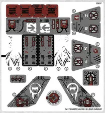 LEGO STICKER SHEET 70009 WORRIZ'S COMBAT LAIR New from set