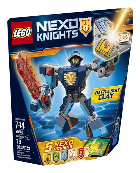Lego Nexo Knights Battle Suit Clay 70362 Building Kit 79 Piece Toy Brand New