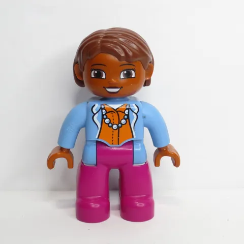 Lego Duplo Figure African American Mom Mother Woman Girl